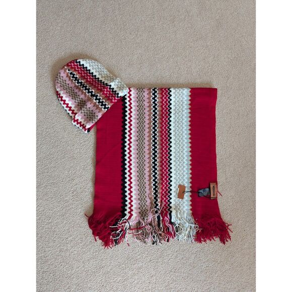 NWOT Missoni Chevron Scarf and Hat Set - Picture 1 of 6